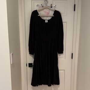 Son de Flor black long sleeve Carmen dress, size XS